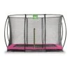 EXIT Silhouette Inground Trampoline Met Veiligheidsnet 244x366 Roze