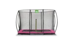 EXIT Silhouette Inground Trampoline Met Veiligheidsnet 244x366 Roze