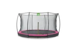 EXIT Silhouette Inground Trampoline Met Veiligheidsnet 366 Roze