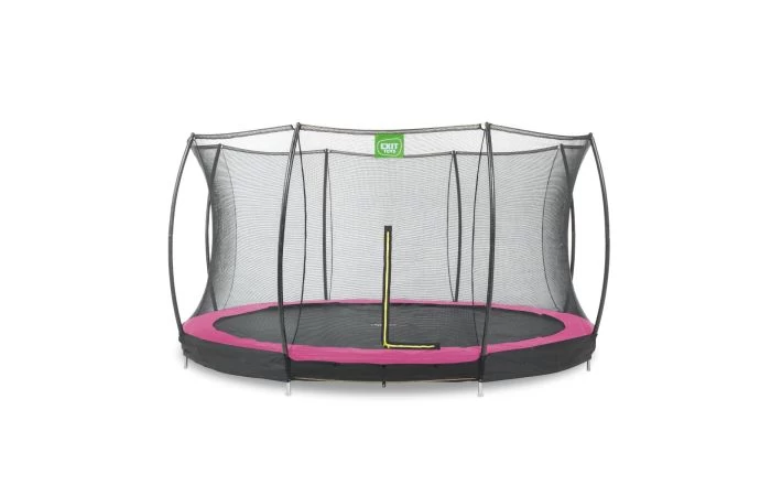 EXIT Silhouette Inground Trampoline Met Veiligheidsnet 366 Roze 1 EXIT Silhouette Inground Trampoline Met Veiligheidsnet 366 Roze