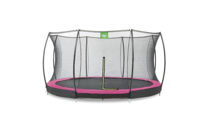 EXIT Silhouette Inground Trampoline Met Veiligheidsnet 427cm Roze 1 EXIT Silhouette Inground Trampoline Met Veiligheidsnet 427cm Roze