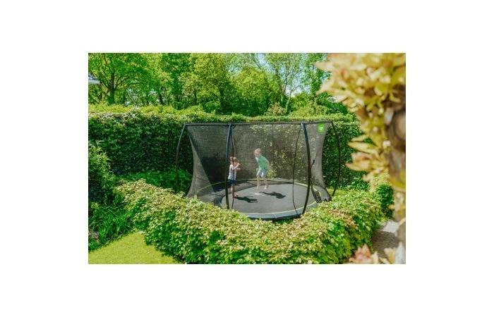 EXIT Silhouette Inground Trampoline Met Veiligheidsnet 427 Zwart 8 EXIT Silhouette Inground Trampoline Met Veiligheidsnet 427 Zwart - Afbeelding 8