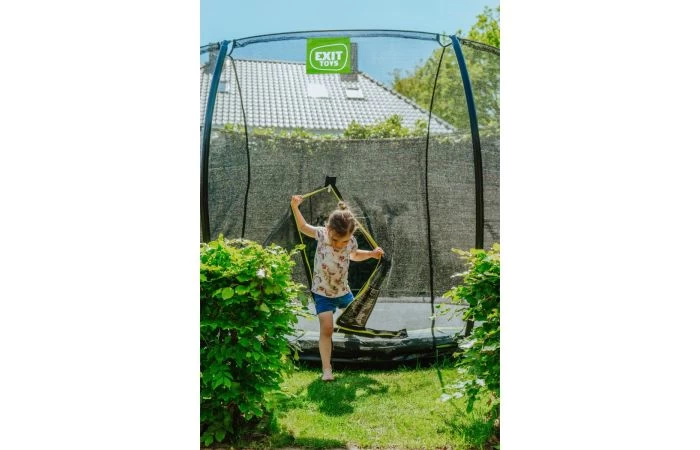 EXIT Silhouette Inground Trampoline Met Veiligheidsnet 427 Zwart 7 EXIT Silhouette Inground Trampoline Met Veiligheidsnet 427 Zwart - Afbeelding 7