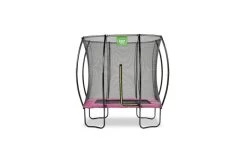 EXIT Silhouette Trampoline Met Veiligheidsnet 153x214 Roze