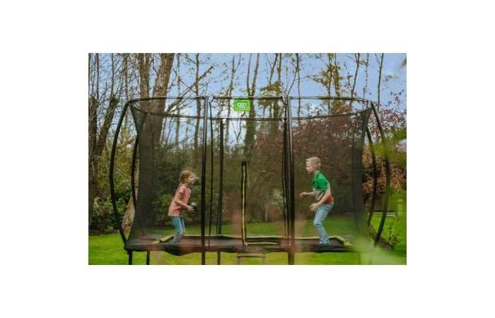 EXIT Silhouette Trampoline Met Veiligheidsnet 244x366 Zwart 10 EXIT Silhouette Trampoline Met Veiligheidsnet 244x366 Zwart - Afbeelding 10