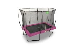 EXIT Silhouette Trampoline Met Veiligheidsnet 244x366 Roze -Beste Trampoline Winkel exit silhouette trampoline 244x366cm roze 6