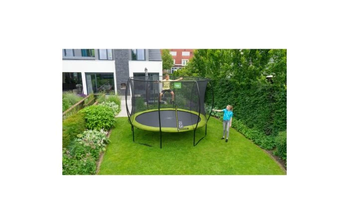 EXIT Silhouette Trampoline Met Veiligheidsnet 244 Groen 7 EXIT Silhouette Trampoline Met Veiligheidsnet 244 Groen - Afbeelding 7