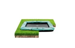 EXIT Supreme Groundlevel Trampoline 214x366cm Groen