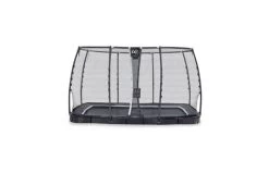 EXIT Supreme Groundlevel Trampoline 214x366cm Met Veiligheidsnet - Zwart -Beste Trampoline Winkel exit supreme groundlevel trampoline 214x366cm met veiligheidsnet zwart 1