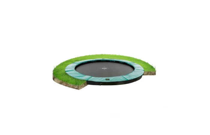 EXIT Supreme Groundlevel Trampoline 305cm Groen 1 EXIT Supreme Groundlevel Trampoline 305cm Groen