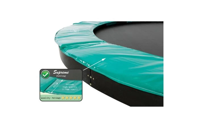 EXIT Supreme Groundlevel Trampoline 305cm Groen 7 EXIT Supreme Groundlevel Trampoline 305cm Groen - Afbeelding 7