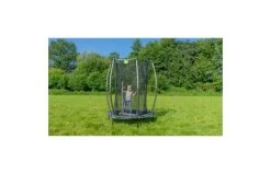 EXIT Tiggy Junior 140 Zwart-Grijs -Beste Trampoline Winkel exit tiggy junior trampoline met veiligheidsnet o140cm zwart grijs 8