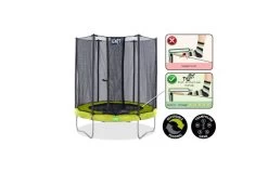 EXIT Twist Trampoline 244cm Groen/grijs 5 EXIT Twist Trampoline 244cm Groen/grijs -Beste Trampoline Winkel exit twist trampoline o244cm groen grijs 1