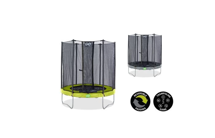 EXIT Twist Trampoline 244cm Groen/grijs 2 EXIT Twist Trampoline 244cm Groen/grijs - Afbeelding 2