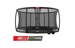 BERG Elite InGround 430 Grijs Levels + Veiligheidsnet Deluxe