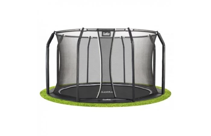 Salta Trampoline Royal Baseground 427 Met Veiligheidsnet - Antraciet Zwart 1 Salta Trampoline Royal Baseground 427 Met Veiligheidsnet - Antraciet Zwart