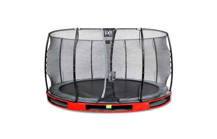 EXIT Elegant Inground Trampoline Met Economy Veiligheidsnet 427 Rood 1 EXIT Elegant Inground Trampoline Met Economy Veiligheidsnet 427 Rood