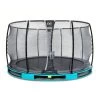 EXIT Elegant Premium Inground Trampoline Met Deluxe Veiligheidsnet 366 Blauw