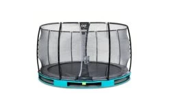 EXIT Elegant Premium Inground Trampoline Met Deluxe Veiligheidsnet 366 Blauw