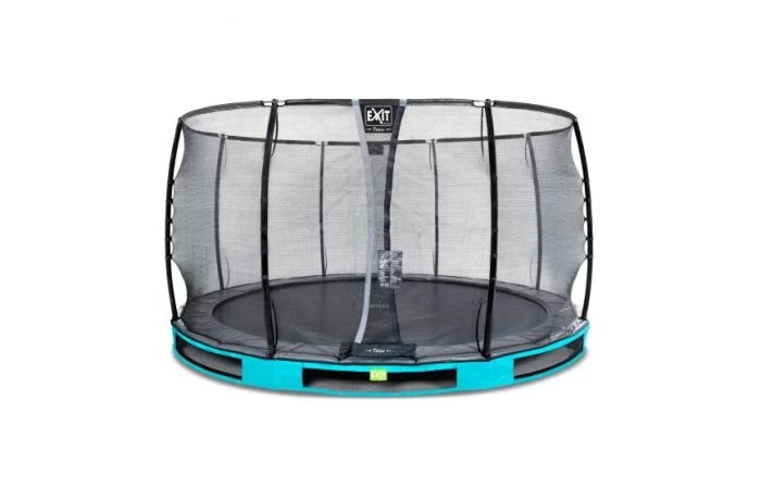 EXIT Elegant Premium Inground Trampoline Met Deluxe Veiligheidsnet 366 Blauw 1 EXIT Elegant Premium Inground Trampoline Met Deluxe Veiligheidsnet 366 Blauw