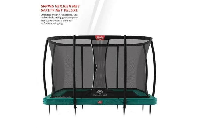 BERG Ultim Champion Regular 330x220 Groen + Veiligheidsnet Deluxe 9 BERG Ultim Champion Regular 330x220 Groen + Veiligheidsnet Deluxe - Afbeelding 9