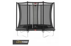 BERG Ultim Favorit Regular 280x190 Grijs + Veiligheidsnet Comfort