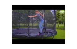 EXIT Elegant Trampoline Met Economy Veiligheidsnet 244x427 Zwart -Beste Trampoline Winkel hqdefault 57 16