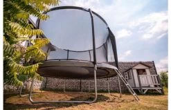 Akrobat Orbit PRO Above Ground Trampoline Antraciet -Beste Trampoline Winkel ielvvgr8