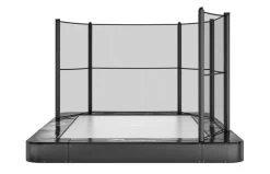 Akrobat Primus Flat To The Ground Trampoline Met Half Veiligheidsnet -Beste Trampoline Winkel mfmonjtc 1