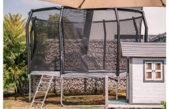 Akrobat Orbit PRO Above Ground Trampoline Antraciet -Beste Trampoline Winkel nmpa5z4s