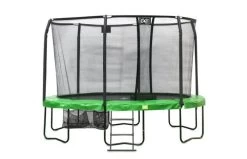 EXIT JumpArena Trampoline 305x427cm Met Ladder En Schoenenzak - Groen