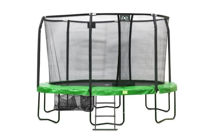 EXIT JumpArena Trampoline 305x427cm Met Ladder En Schoenenzak - Groen 1 EXIT JumpArena Trampoline 305x427cm Met Ladder En Schoenenzak - Groen