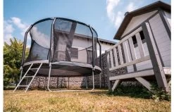 Akrobat Orbit PRO Above Ground Trampoline Antraciet -Beste Trampoline Winkel xmopezsw